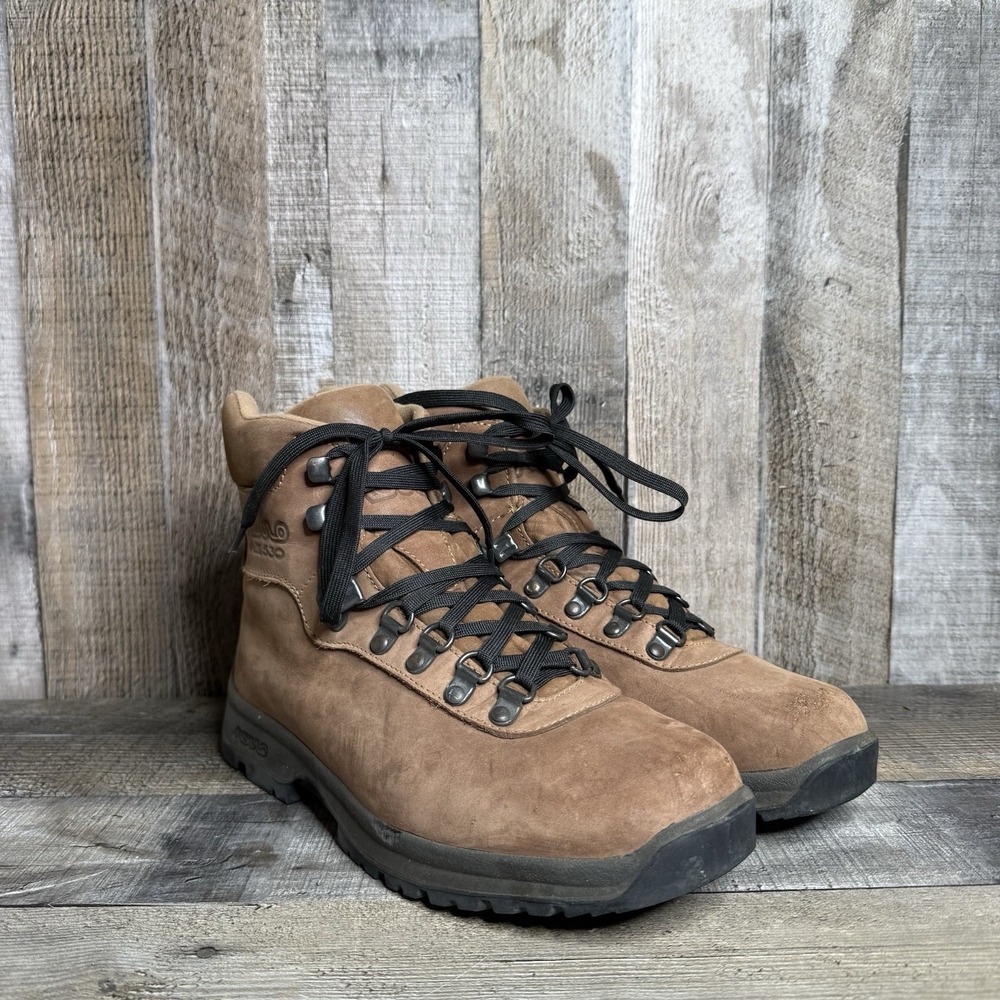 Womens Asolo AFX 530 Brown Leather Athletic Hiking Trail Boots Shoes Size 8.5 M